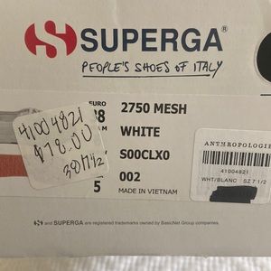 Brand-new white mesh Superga sneaker